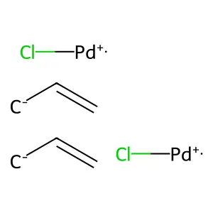 氯化烯丙基鈀二聚物 structure