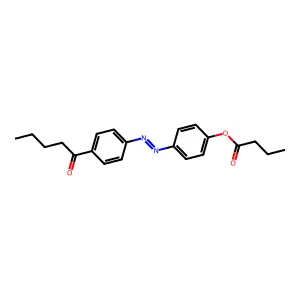 4-n-Pentanoyl-4-n'-butanoyloxyazobenzene structure