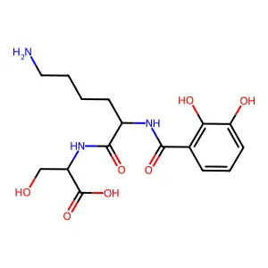 N2-(2,3-Dihydroxybenzoyl)-D-lysyl-L-serine structure