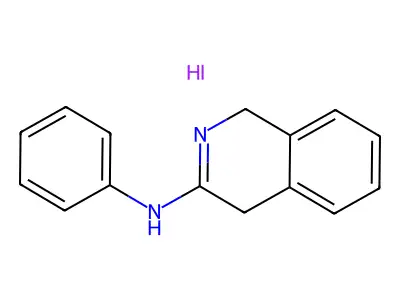 3(2H)-Isoquinolinimine, 1,4-dihydro-N-phenyl-, hydriodide structure