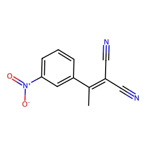 [1-(3-硝基苯基)亚乙基]丙二腈 structure