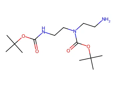 1,4-Bis-Boc-1,4,7-triazaheptane structure