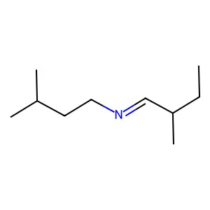 1-Butanamine, 3-methyl-N-(2-methylbutylidene)- structure