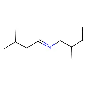 Butanamine, 2-methyl-N-(3-methylbutylidene) structure