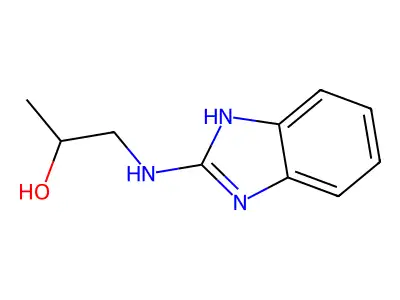 1-(1H-benzimidazol-2-ylamino)propan-2-ol structure