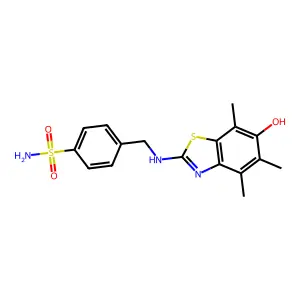 Asthma relating compound 1 structure