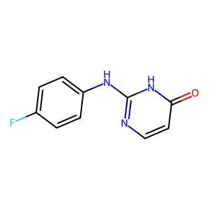2-(4-fluoroanilino)-1H-pyrimidin-6-one structure