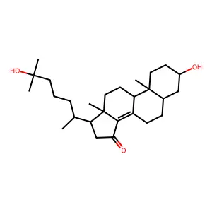 3,25-Dihydroxycholest-8(14)-en-15-one structure