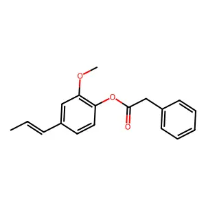 2-Methoxy-4-prop-1-enylphenyl phenylacetate structure