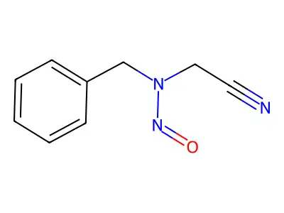 Acetonitrile, (nitroso(phenylmethyl)amino)- structure
