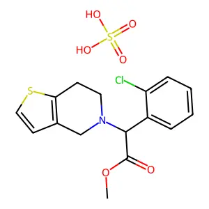 硫酸氢氯吡格雷 structure
