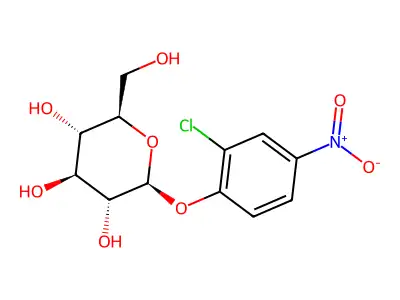 (2S,3R,4S,5R,6R)-2-(2-Chloro-4-nitrophenoxy)-6-(hydroxymethyl)oxane-3,4,5-triol structure