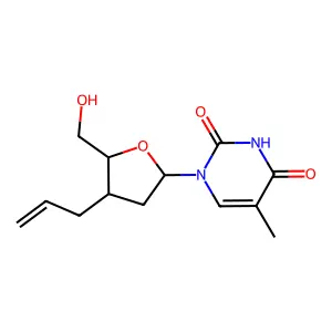 3'-Allyl-3'-deoxythymidine structure