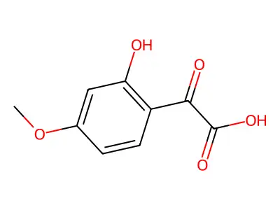 2-(2-Hydroxy-4-methoxyphenyl)-2-oxoacetic acid structure