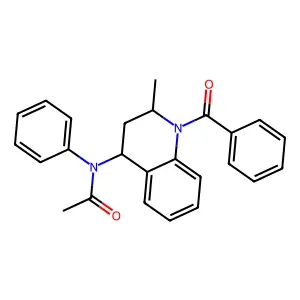 N-((2S,4R)-1-benzoyl-2-methyl-1,2,3,4-tetrahydroquinolin-4-yl)-N-phenylacetamide structure