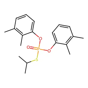 Phosphorothioic acid, O,O-bis(2,3-dimethylphenyl) S-(1-methylethyl) ester structure