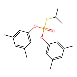 Phosphorothioic acid, O,O-bis(3,5-dimethylphenyl) S-(1-methylethyl) ester structure