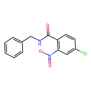 N-benzyl-4-chloro-2-nitrobenzamide structure