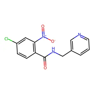 4-chloro-2-nitro-N-(pyridin-3-ylmethyl)benzamide structure