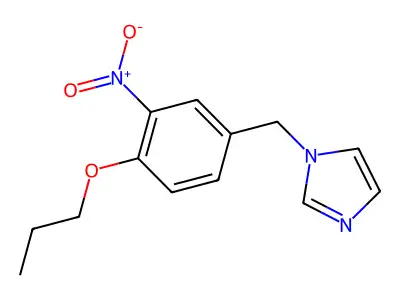 1-[(3-Nitro-4-propoxyphenyl)methyl]imidazole structure
