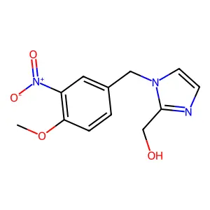 [1-[(4-Methoxy-3-nitrophenyl)methyl]imidazol-2-yl]methanol structure