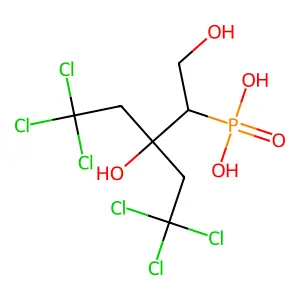 1-Bis(trichloroethyl)phosphoryl-1,3-propanediol structure