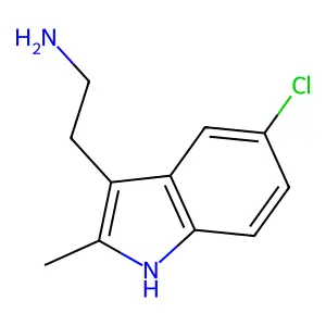 2-(5-chloro-2-methyl-1H-indol-3-yl)ethanamine structure