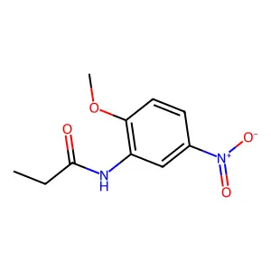 N-(2-methoxy-5-nitrophenyl)propanamide structure