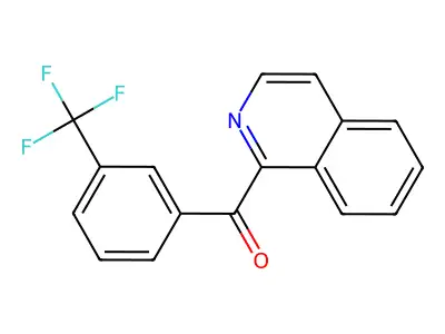Isoquinolin-1-yl(3-(trifluoromethyl)phenyl)methanone structure