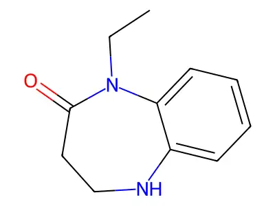 2H-1,5-Benzodiazepin-2-one, 1,3,4,5-tetrahydro-1-ethyl- structure