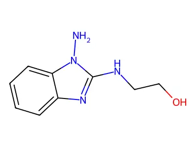 2-[(1-Aminobenzimidazol-2-yl)amino]ethanol structure