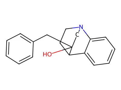 3-benzyl-3,4-dihydro-2H-1,4-ethanoquinolin-3-ol structure