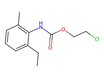 2-Chloroethyl N-(2-ethyl-6-methylphenyl)carbamate structure