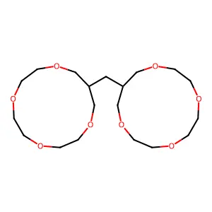 3,3'-Methylenbis(1,5,8,11-tetraoxacyclotridecane) structure