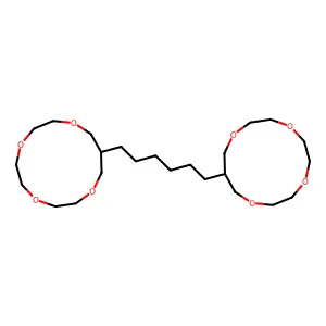 1,4,7,10-Tetraoxacyclotridecane, 12,12'-(1,6-hexanediyl)bis- structure