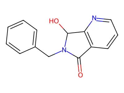 6-benzyl-7-hydroxy-6,7-dihydro-5H-pyrrolo[3,4-b]pyridin-5-one structure