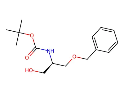 tert-butyl N-(1-hydroxy-3-phenylmethoxypropan-2-yl)carbamate structure