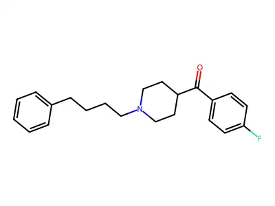 (4-Fluorophenyl)-[1-(4-phenylbutyl)piperidin-4-yl]methanone structure