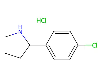 2-(4-Chlorophenyl)pyrrolidine structure
