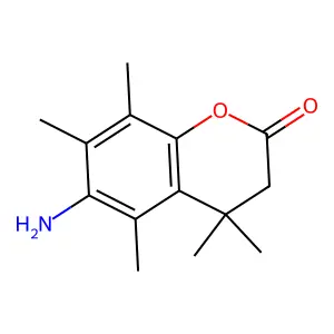 6-Amino-4,4,5,7,8-pentamethyldihydrocoumarin structure