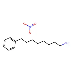 8-Phenyloctylammonium nitrate structure