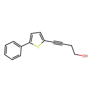 4-(5-Phenylthiophen-2-yl)but-3-yn-1-ol structure