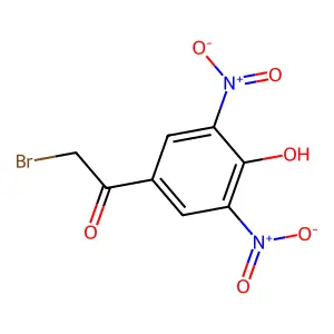 alpha-Bromo-4-hydroxy-3,5-dinitroacetophenone structure