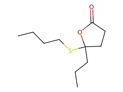 5-(Butylsulfanyl)-5-propyloxolan-2-one structure