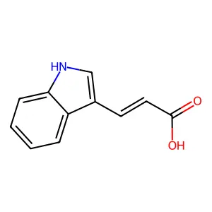3-(1H-吲哚-3-基)丙烯酸 structure