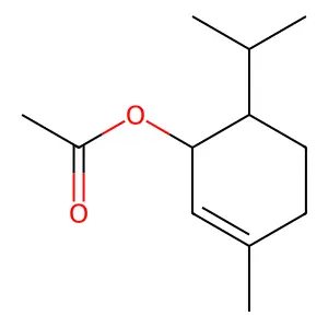 Piperityl acetate structure