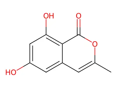 3,4-Dehydro-6-hydroxymellein structure