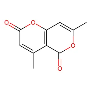 2H,5H-Pyrano[4,3-b]pyran-2,5-dione, 4,7-dimethyl- structure