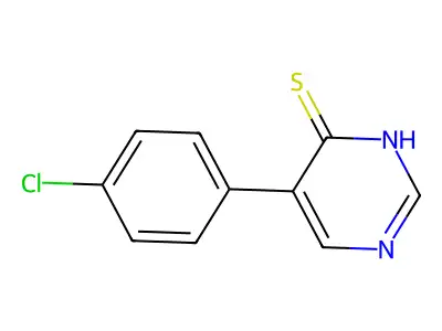 5-(4-Chlorophenyl)-4(3H)-pyrimidinethione structure
