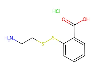 2-(2-氨乙基二硫代)苯甲酸内盐 structure